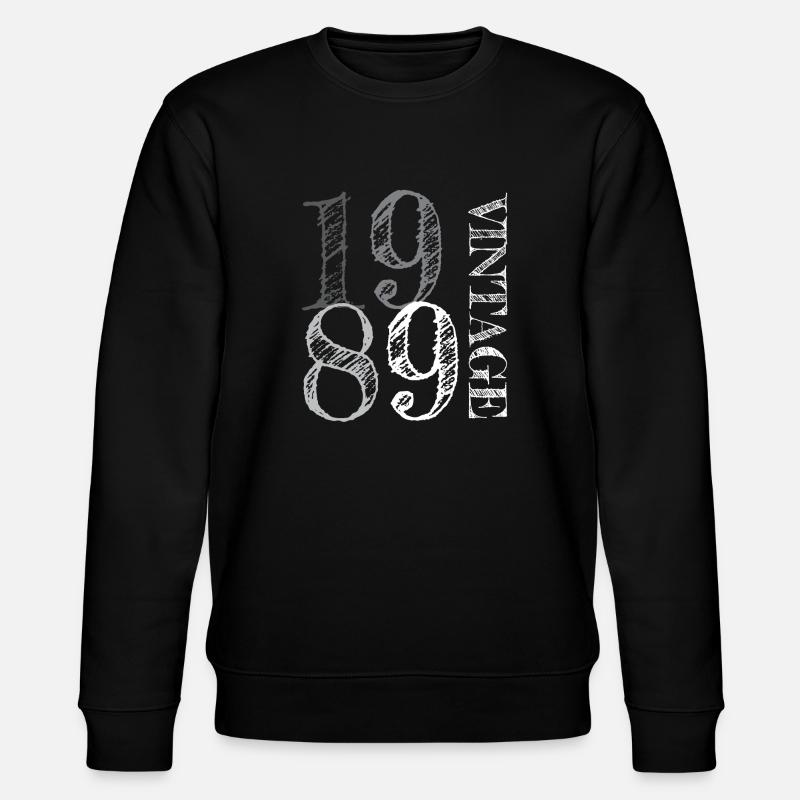 Millésime 1989 - Sweat bio CHANGER Stanley/Stella Unisexe - noir