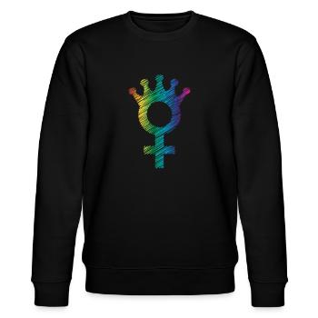 Le pouvoir des filles - Sweat bio CHANGER Stanley/Stella Unisexe - noir - Devant - Nik (191cm) & Marisol (170cm)