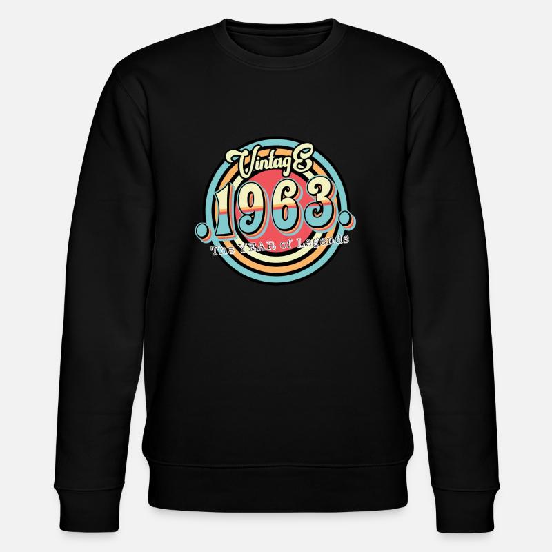 Millésime 1963 - Sweat bio CHANGER Stanley/Stella Unisexe - noir