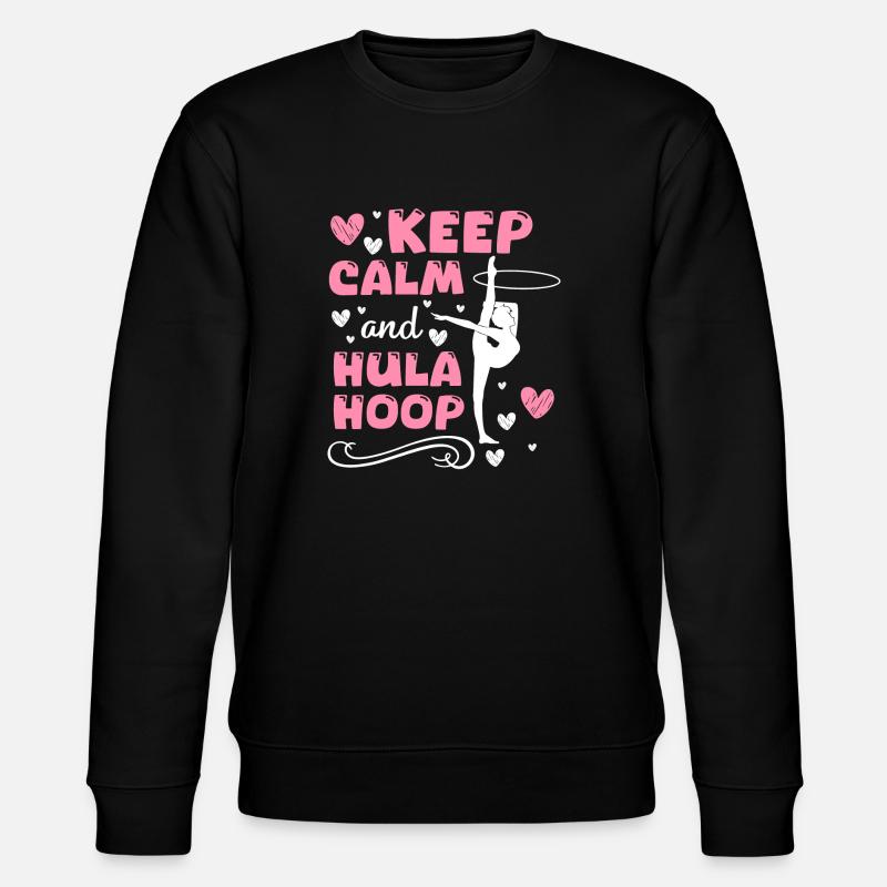 Hulahoop Workout Motivation - Stanley/Stella CHANGER Unisex Organic Sweatshirt - black