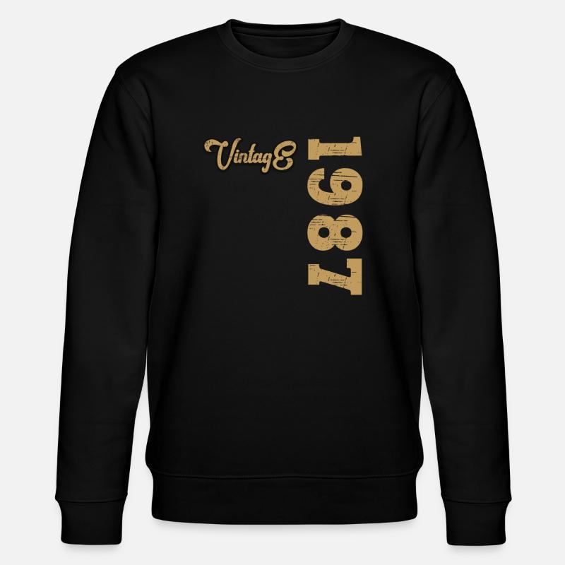 Millésime 1987 - Sweat bio CHANGER Stanley/Stella Unisexe - noir