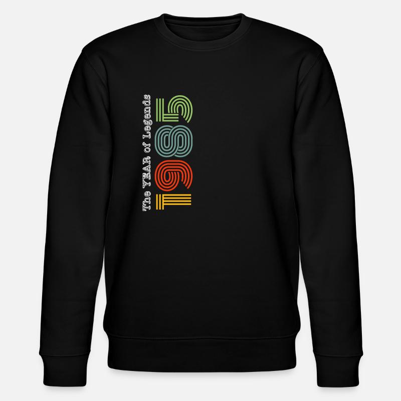 Millésime 1985 - Sweat bio CHANGER Stanley/Stella Unisexe - noir