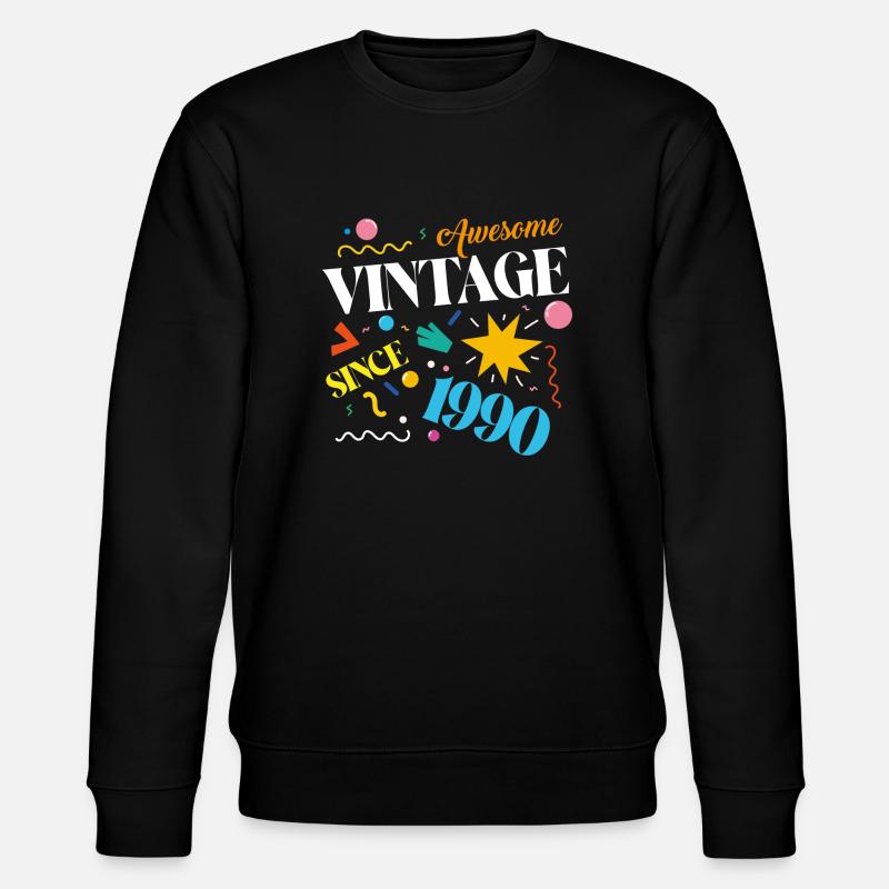 Millésime 1990 - Sweat bio CHANGER Stanley/Stella Unisexe - noir