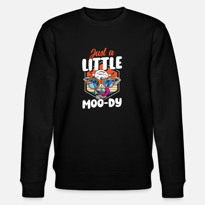 Beef Farmer Dairy Cow - Stanley/Stella CHANGER Unisex Organic Sweatshirt - black