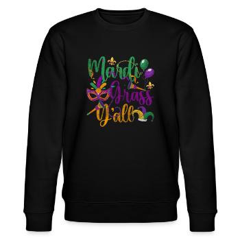 Parade Party Colorful Beads - Stanley/Stella CHANGER Unisex Organic Sweatshirt - black - Front - Nik (191cm) & Marisol (170cm)