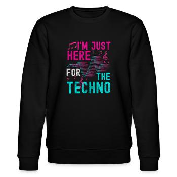 Techno Electro Dancing Jumpstyle - Sweat bio CHANGER Stanley/Stella Unisexe - noir - Devant - Nik (191cm) & Marisol (170cm)