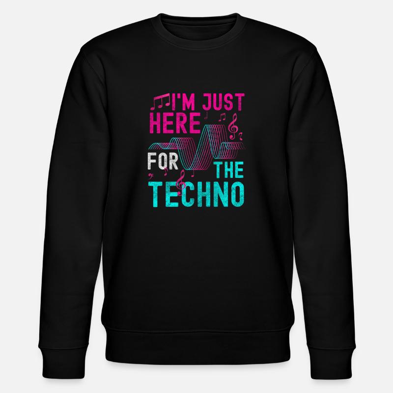 Techno Electro Dancing Jumpstyle - Stanley/Stella CHANGER Unisex Organic Sweatshirt - black