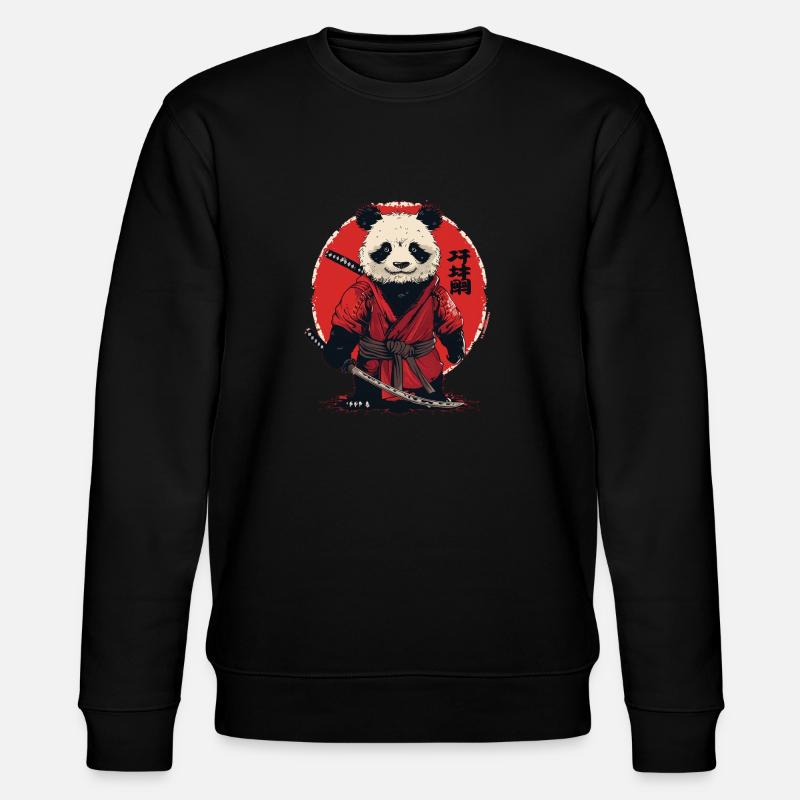 Pandamurai - Stanley/Stella Unisex Bio-Sweatshirt CHANGER  - Schwarz