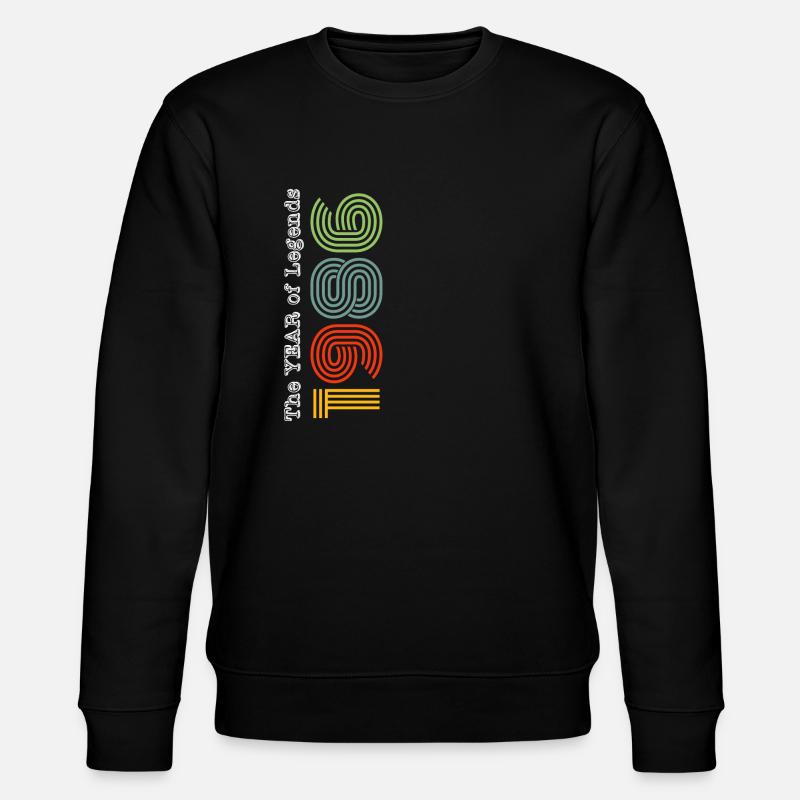 Millésime 1986 - Sweat bio CHANGER Stanley/Stella Unisexe - noir