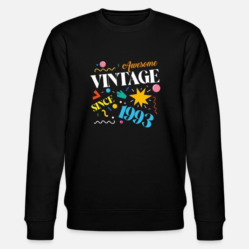 1993 31e anniversaire - Sweat bio CHANGER Stanley/Stella Unisexe - noir