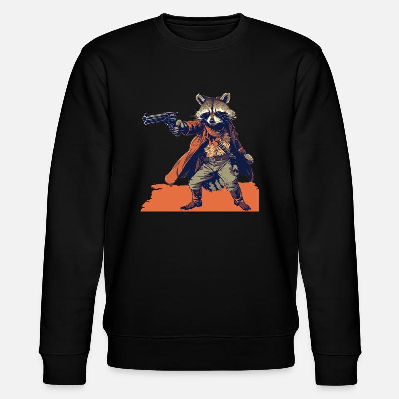 Pistolero raton laveur - Sweat bio CHANGER Stanley/Stella Unisexe - noir