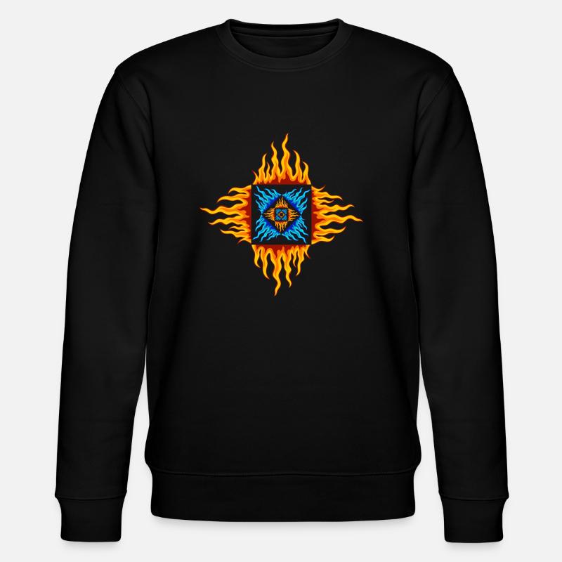 Infinite Fire and Ice - Stanley/Stella CHANGER Unisex Organic Sweatshirt - black