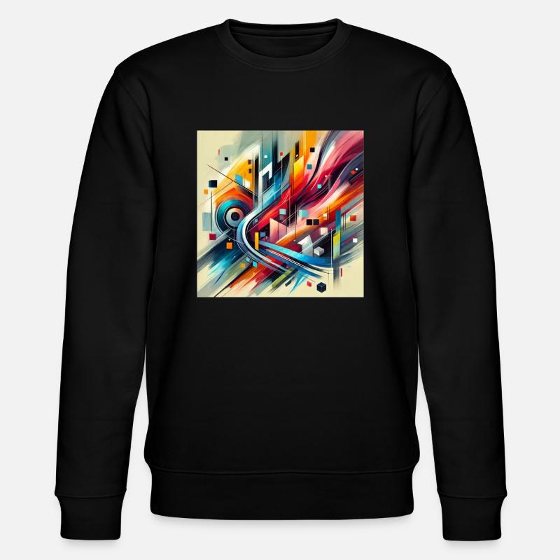 Lebendige Harmonie - Abstraktes Gemälde - Stanley/Stella Unisex Bio-Sweatshirt CHANGER  - Schwarz