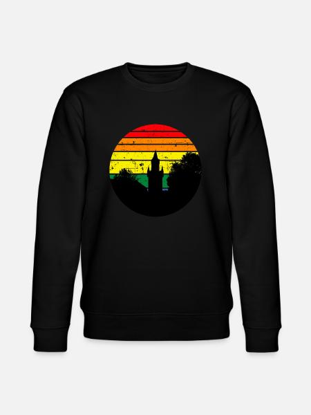Adolfsturm Retro Sunset - Stanley/Stella Unisex Bio-Sweatshirt CHANGER - Schwarz