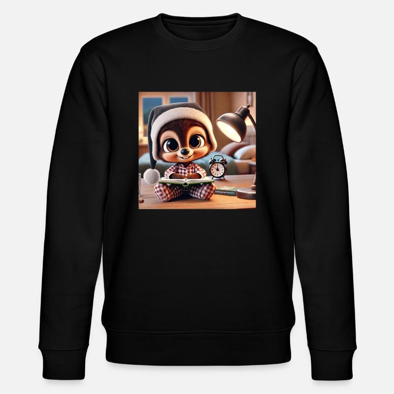 Dormir avec son doudou - Sweat bio CHANGER Stanley/Stella Unisexe - noir