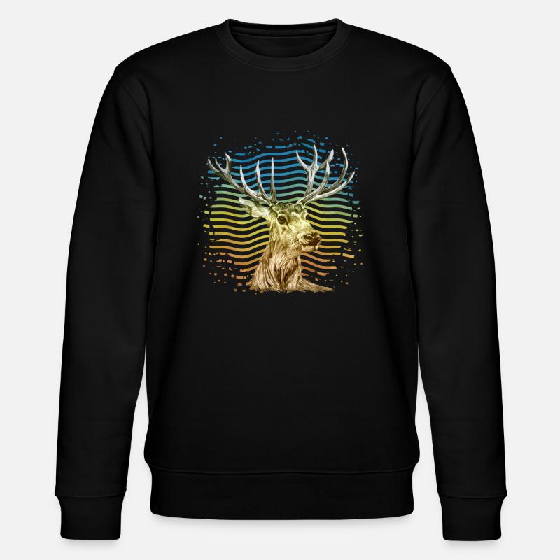 Cerf - Sweat bio CHANGER Stanley/Stella Unisexe - noir