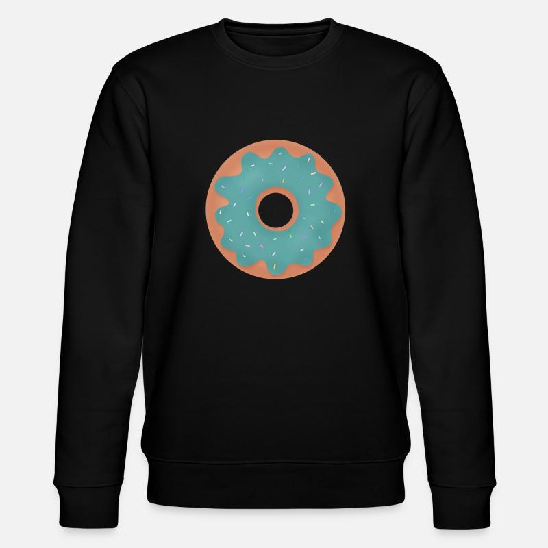 Beignet avec glaçage turquoise - Sweat bio CHANGER Stanley/Stella Unisexe - noir