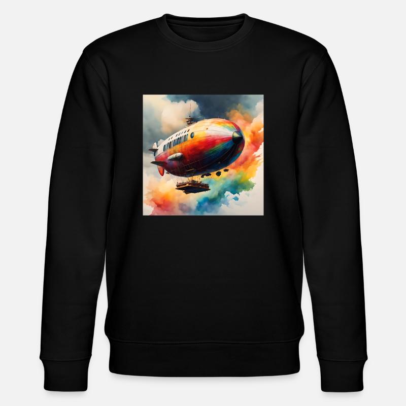 Couleur Zeppelin - Sweat bio CHANGER Stanley/Stella Unisexe - noir