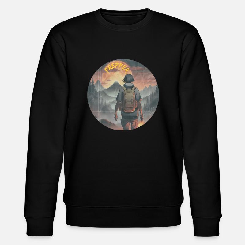 Prepper OS - Stanley/Stella Unisex Bio-Sweatshirt CHANGER  - Schwarz