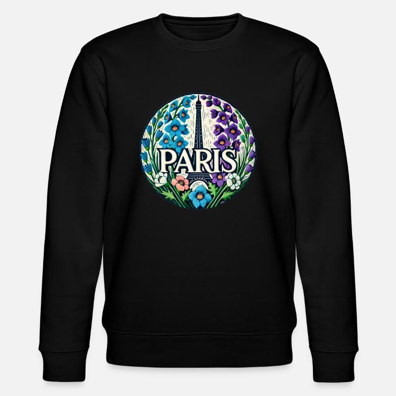 Paris - Stanley/Stella Unisex Bio-Sweatshirt CHANGER  - Schwarz