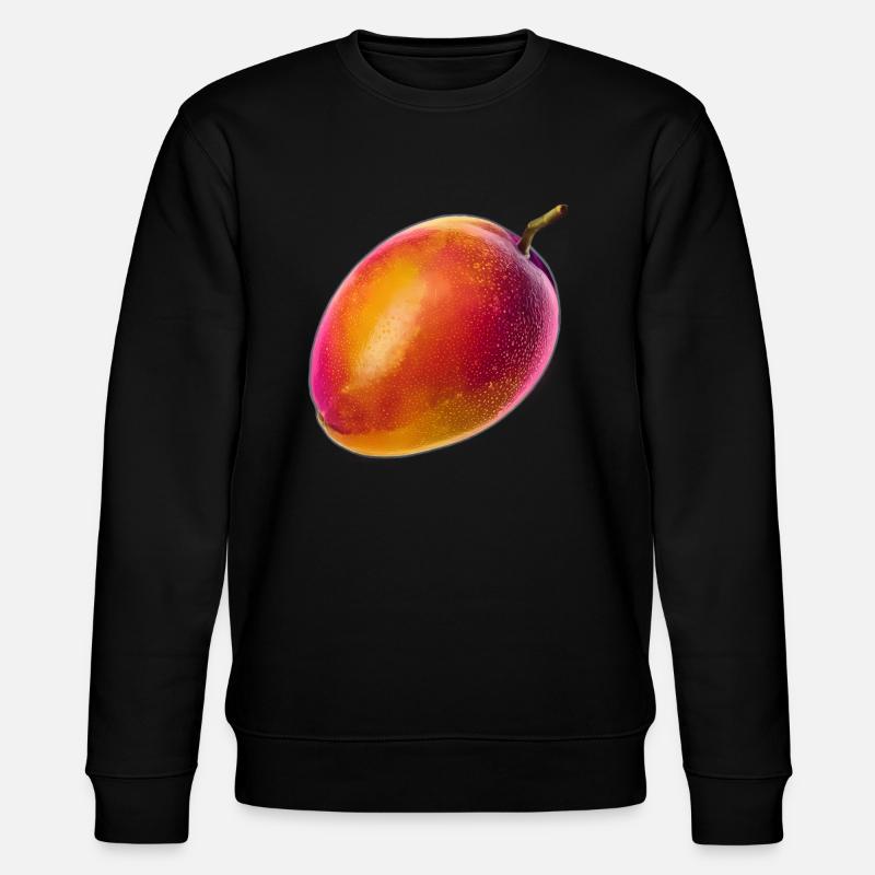 Vaporwave mango - Stanley/Stella CHANGER Unisex Organic Sweatshirt - black