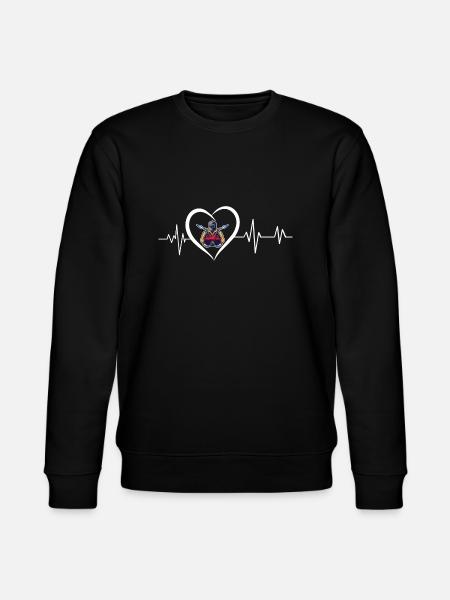 Heartbeat Welder - Stanley/Stella CHANGER Unisex Organic Sweatshirt - black