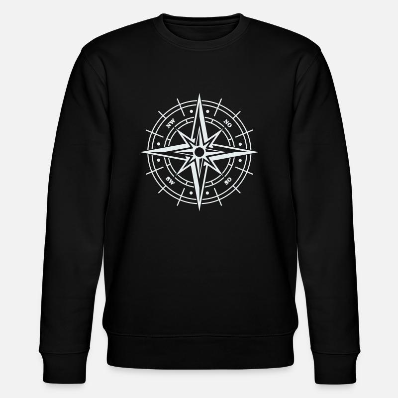compass - Stanley/Stella CHANGER Unisex Organic Sweatshirt - black