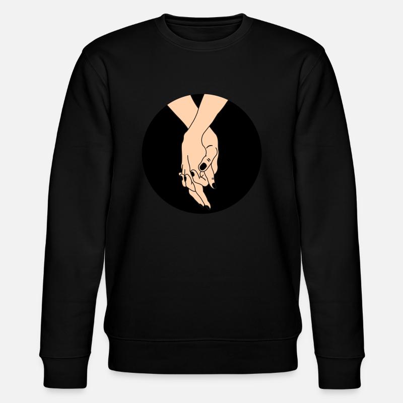 Couple de mains - Sweat bio CHANGER Stanley/Stella Unisexe - noir