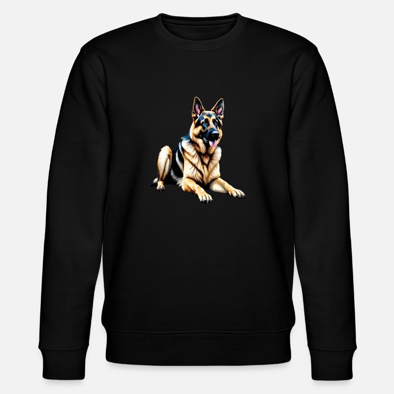 German Shepherd - Stanley/Stella CHANGER Unisex Organic Sweatshirt - black