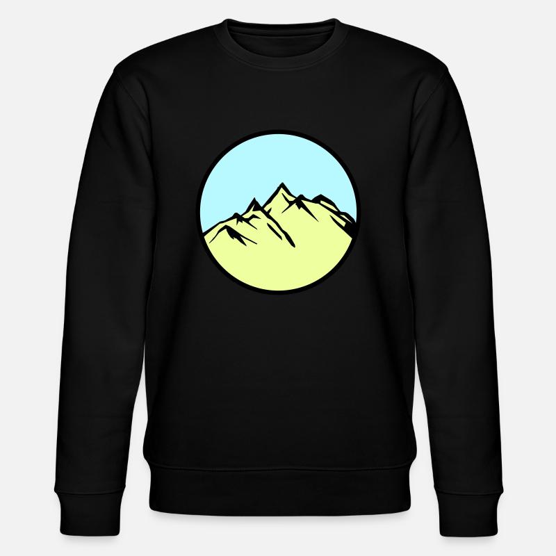 mountains mountains - Stanley/Stella CHANGER Unisex Organic Sweatshirt - black