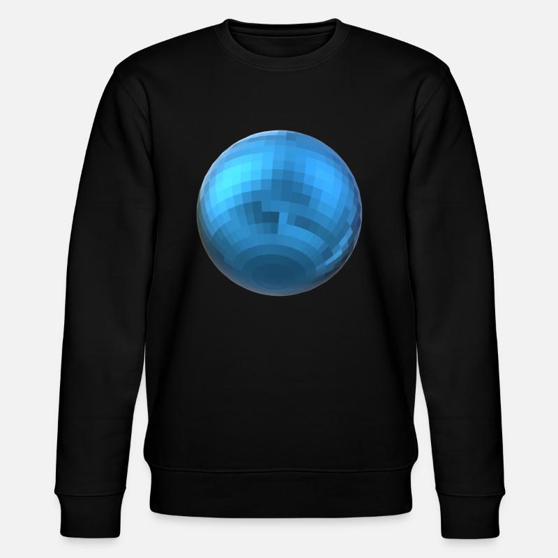 Blaue Kugel - Stanley/Stella Unisex Bio-Sweatshirt CHANGER  - Schwarz