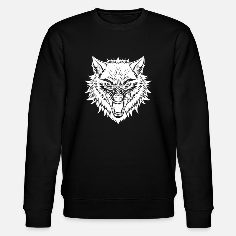 Alpha Wolf - Stanley/Stella Unisex Bio-Sweatshirt CHANGER  - Schwarz