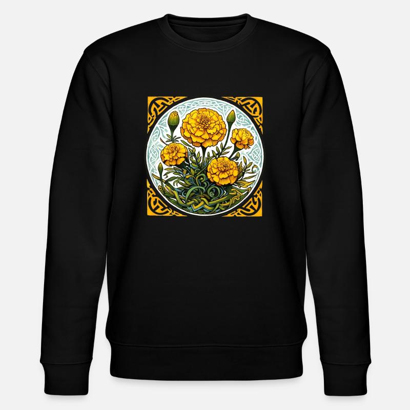 Ringelblume - Stanley/Stella Unisex Bio-Sweatshirt CHANGER  - Schwarz