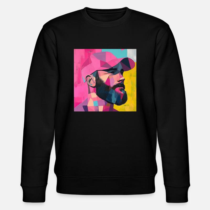 Vollbart - Stanley/Stella Unisex Bio-Sweatshirt CHANGER  - Schwarz