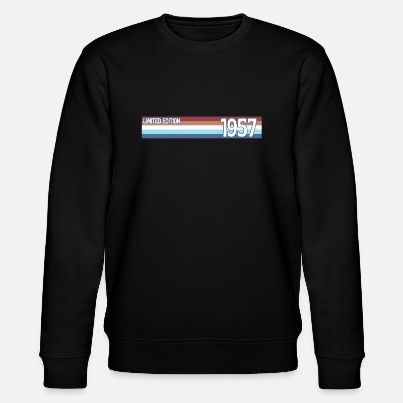 Retro 1957 Limitierte Auflage - Stanley/Stella Unisex Bio-Sweatshirt CHANGER  - Schwarz