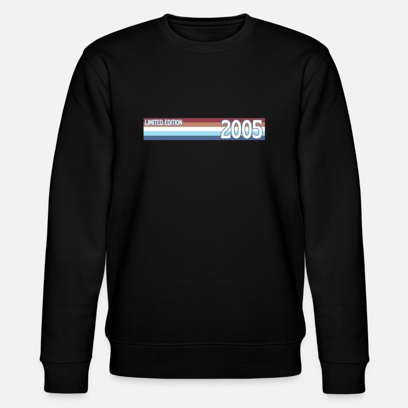 Retro 2005 Limitierte Auflage - Stanley/Stella Unisex Bio-Sweatshirt CHANGER  - Schwarz