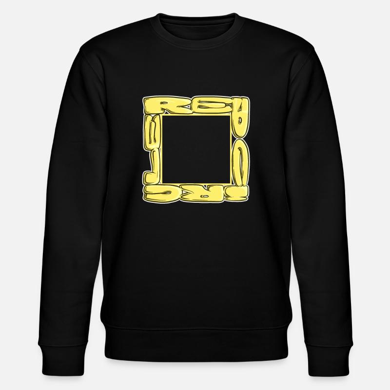Rotes Quadrat - Stanley/Stella Unisex Bio-Sweatshirt CHANGER  - Schwarz