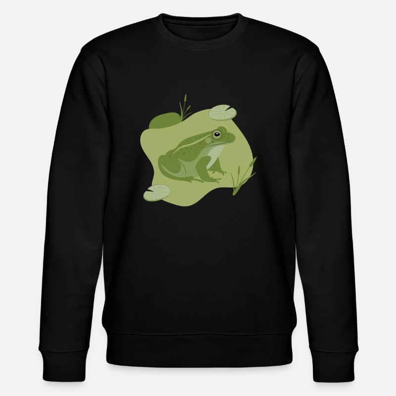 Frosch - Stanley/Stella Unisex Bio-Sweatshirt CHANGER  - Schwarz