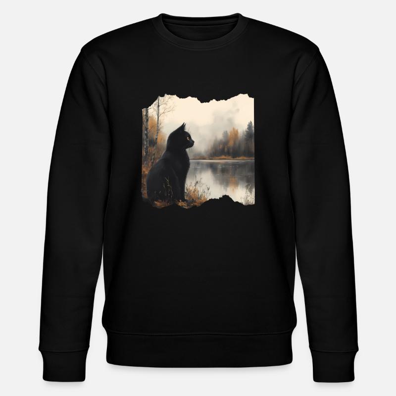 Chat Noir - Sweat bio CHANGER Stanley/Stella Unisexe - noir