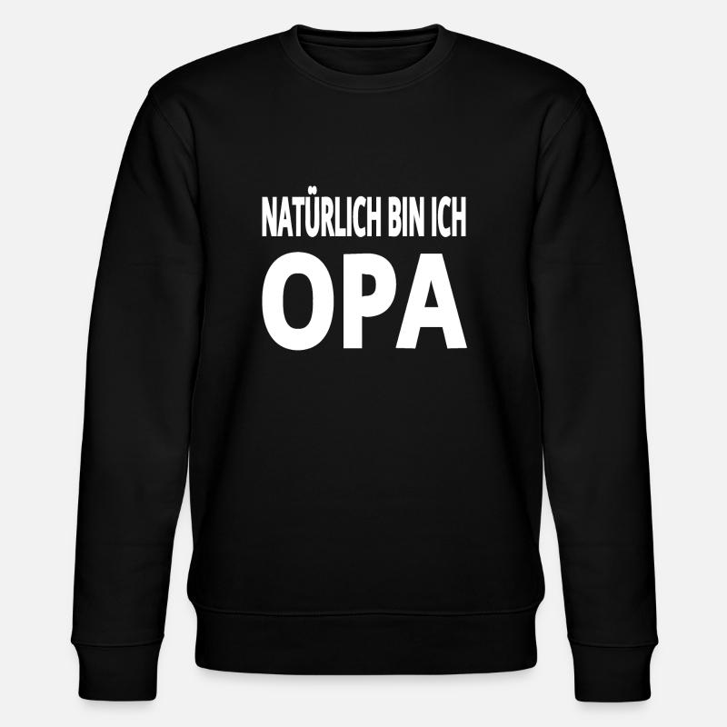 Opa - Stanley/Stella Unisex Bio-Sweatshirt CHANGER  - Schwarz