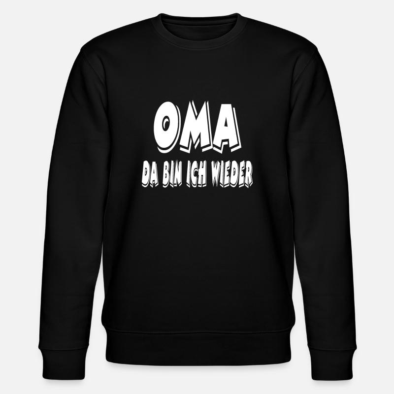 Oma - Stanley/Stella Unisex Bio-Sweatshirt CHANGER  - Schwarz