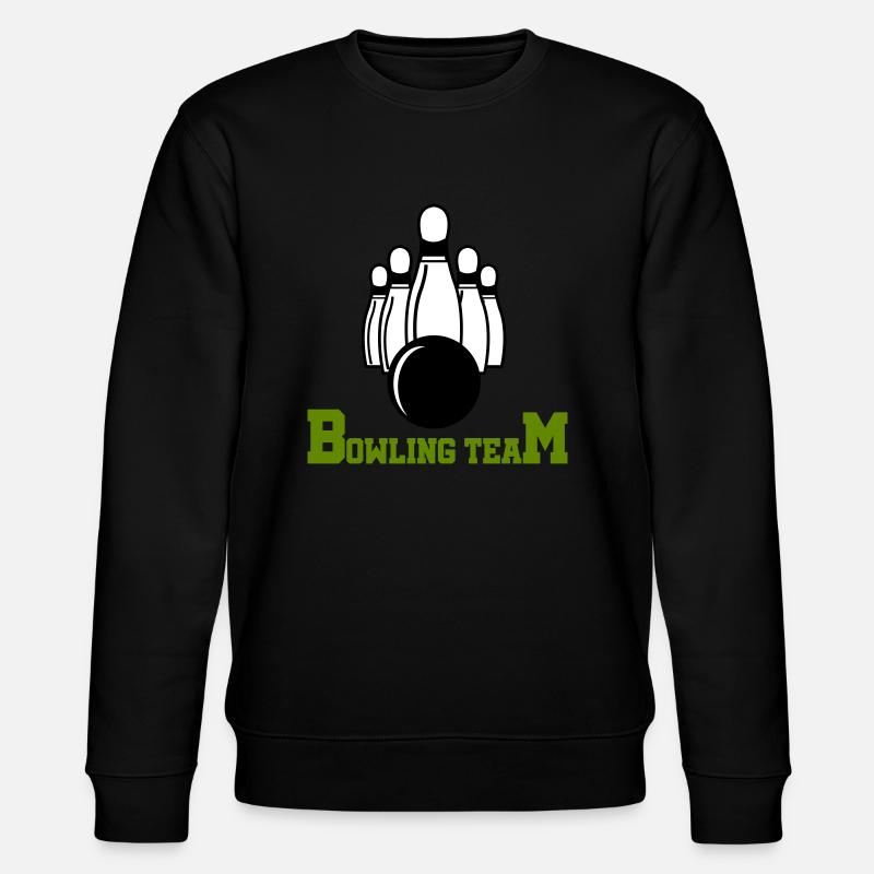 bowling team - Stanley/Stella Unisex Bio-Sweatshirt CHANGER  - Schwarz