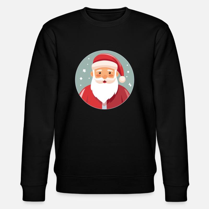 Weihnachtsmann - Stanley/Stella Unisex Bio-Sweatshirt CHANGER  - Schwarz
