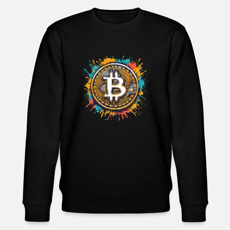 Bitcoin - Crypto Monnaie - Crypto - Sweat bio CHANGER Stanley/Stella Unisexe - noir