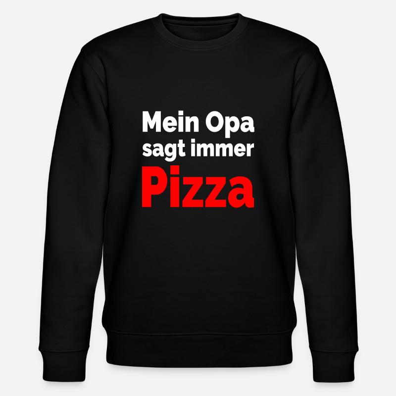 Pizza - Stanley/Stella Unisex Bio-Sweatshirt CHANGER  - Schwarz