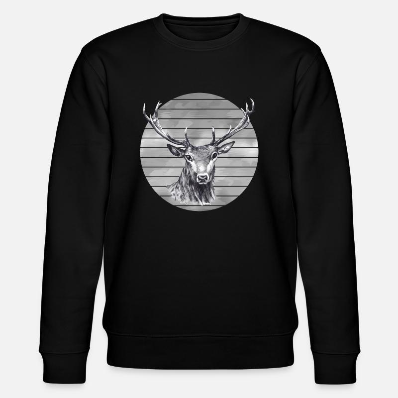 Cerf - Sweat bio CHANGER Stanley/Stella Unisexe - noir