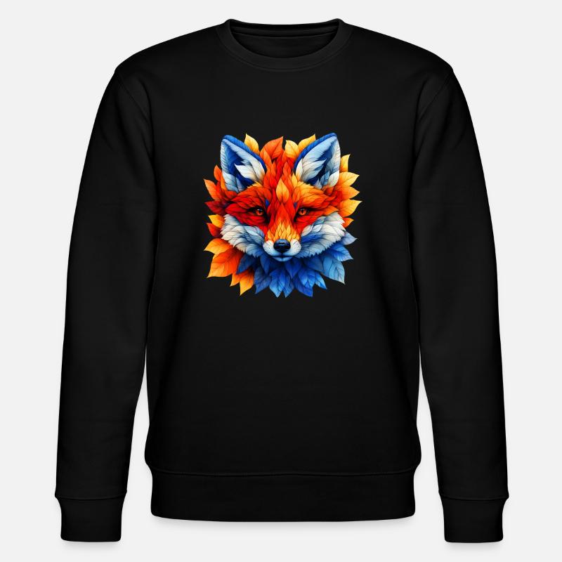 Renard, furtif et élégant - Sweat bio CHANGER Stanley/Stella Unisexe - noir