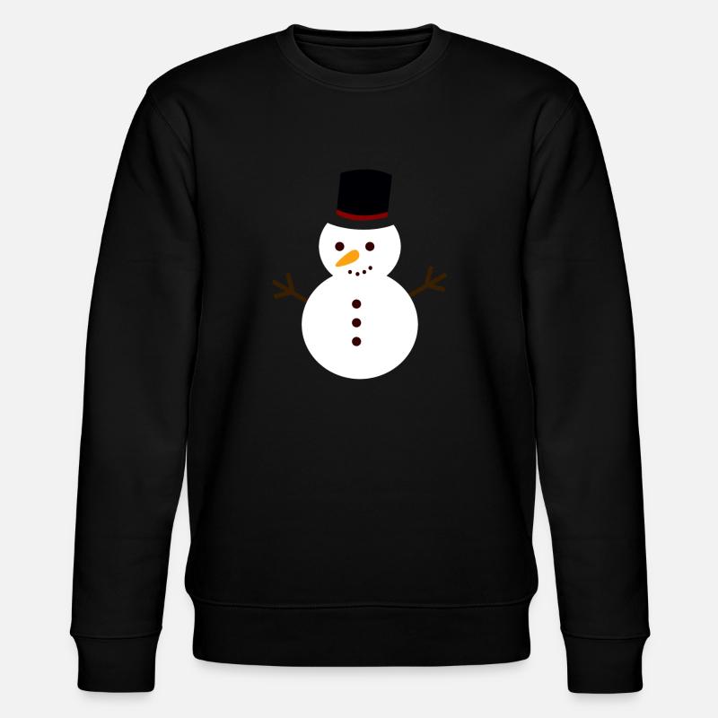Schneemann - Stanley/Stella Unisex Bio-Sweatshirt CHANGER  - Schwarz
