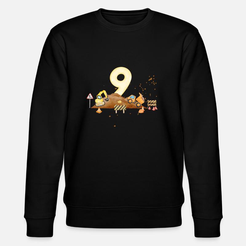 9th Anniversary Construction Site - Stanley/Stella CHANGER Unisex Organic Sweatshirt - black