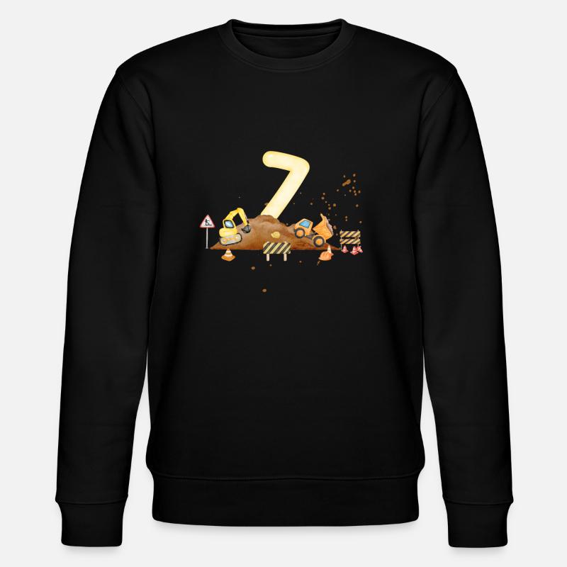 7-jähriges Jubiläum Baustelle - Stanley/Stella Unisex Bio-Sweatshirt CHANGER  - Schwarz